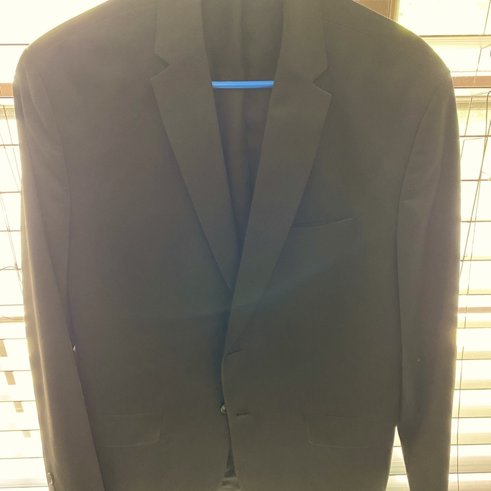 Calvin Klein black suit, estimate size 42